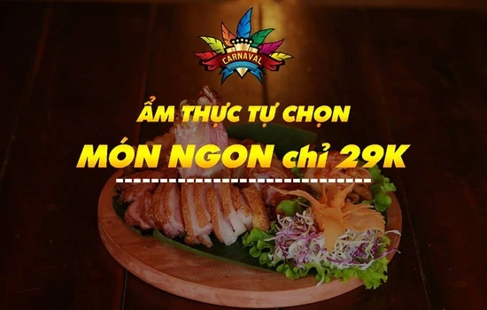 Ẩm thực tự chọn món ngon chỉ với 29k